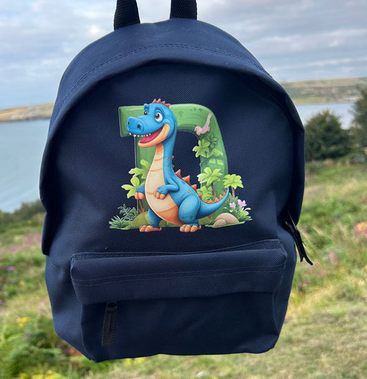 Personalised Kids Backpack – Dinosaur Design