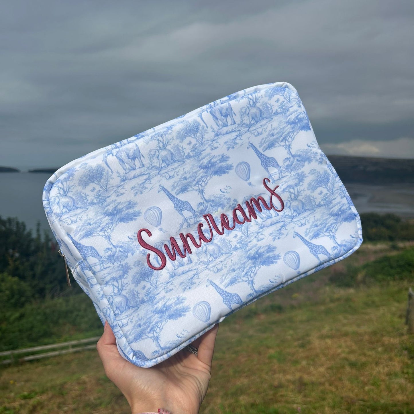 Personalised Safari Print Pouch