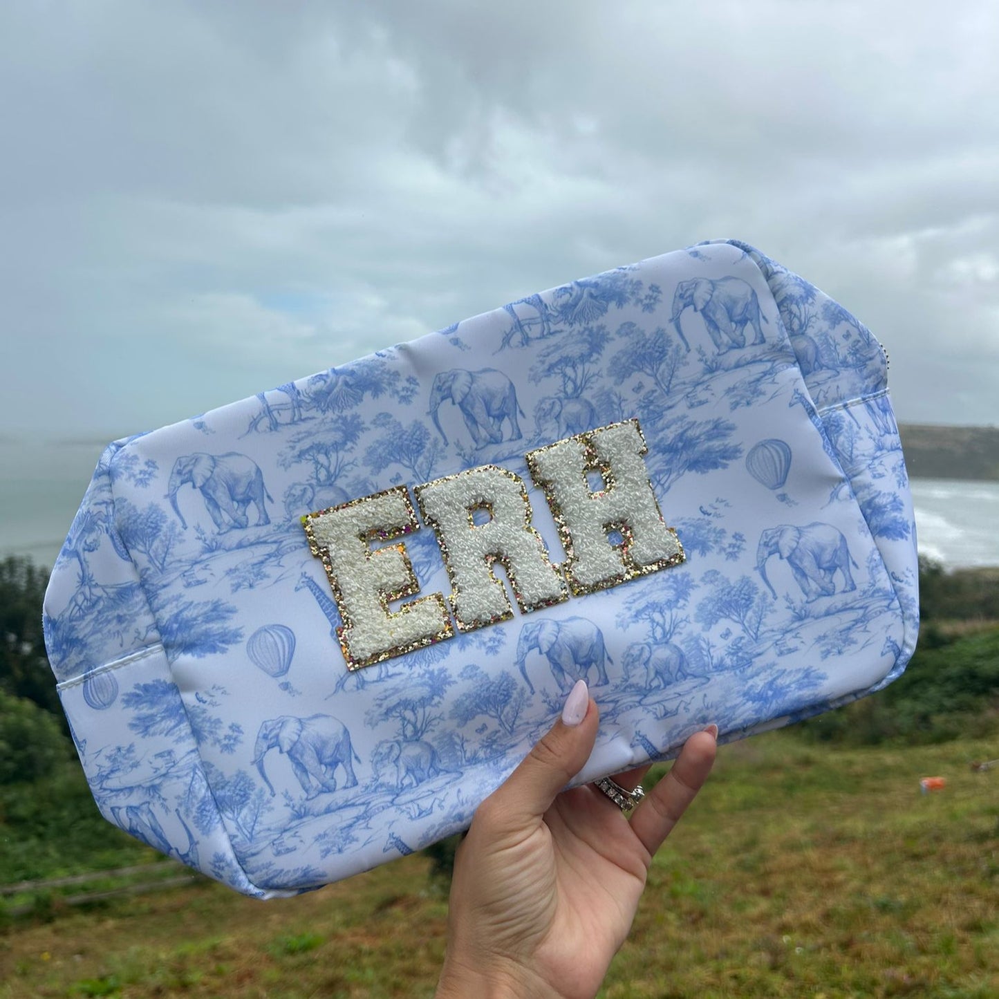 Personalised Safari Print Pouch