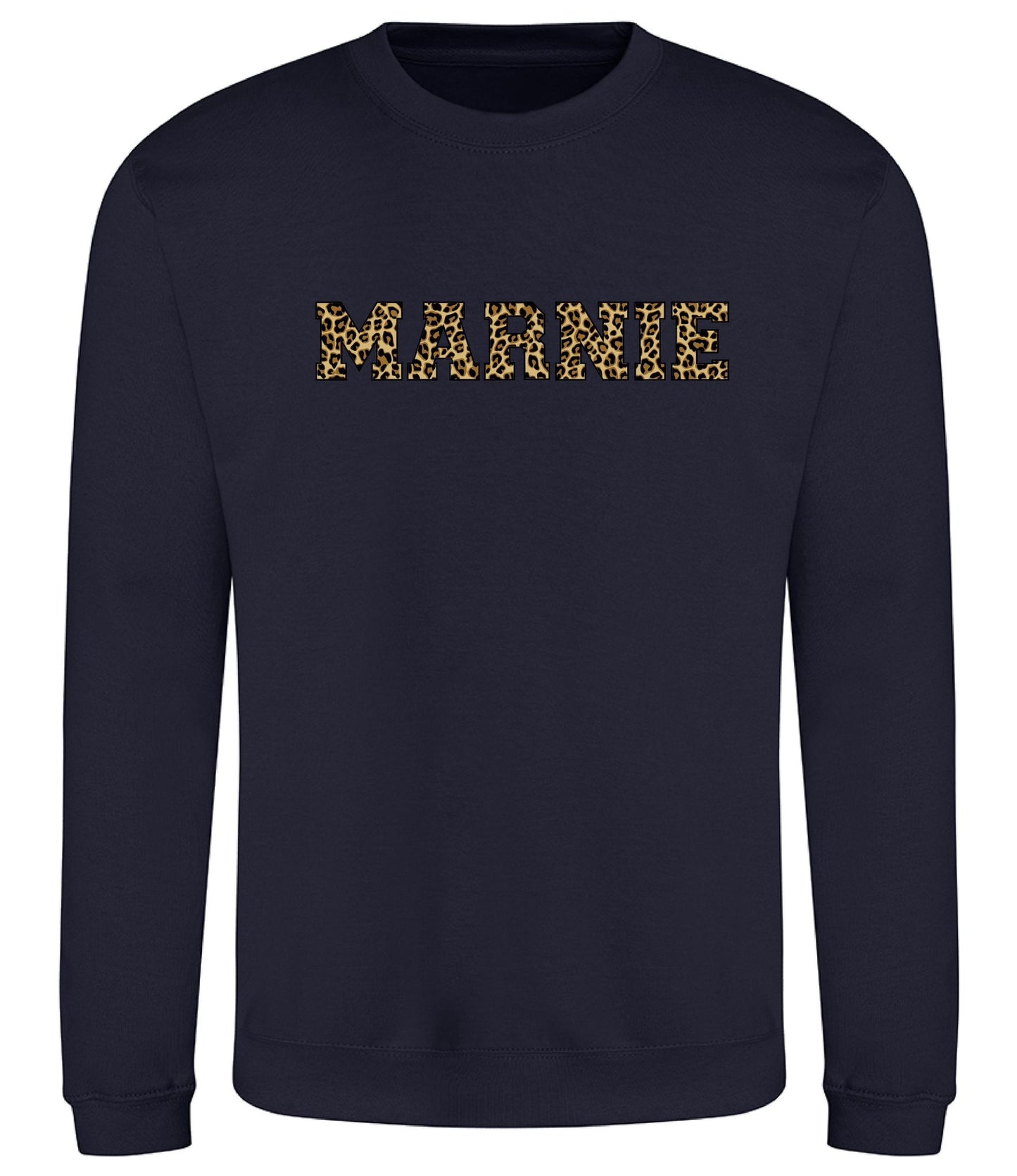 Leopard Print Letter Jumper – Wear Your Name in Style
