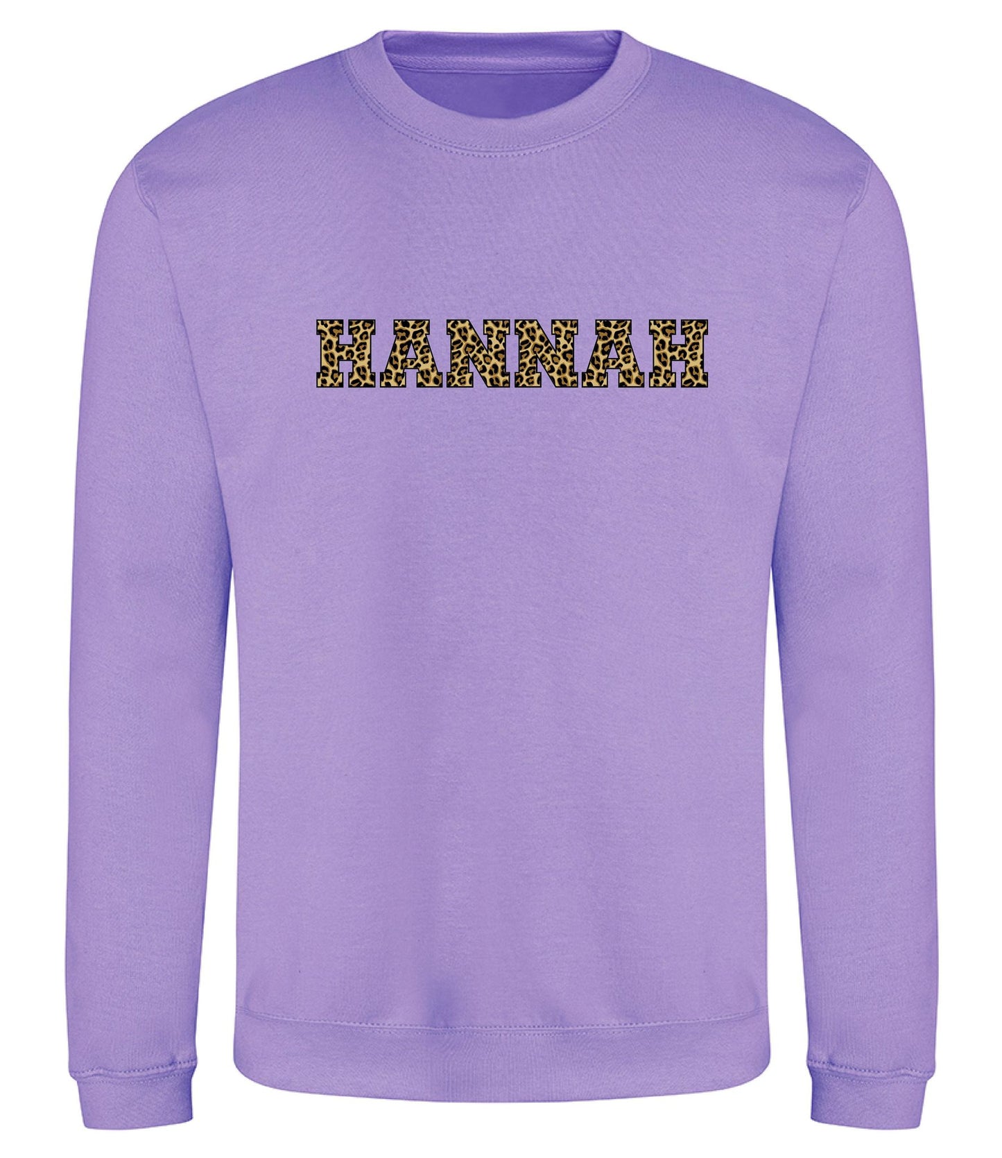Leopard Print Letter Jumper – Wear Your Name in Style