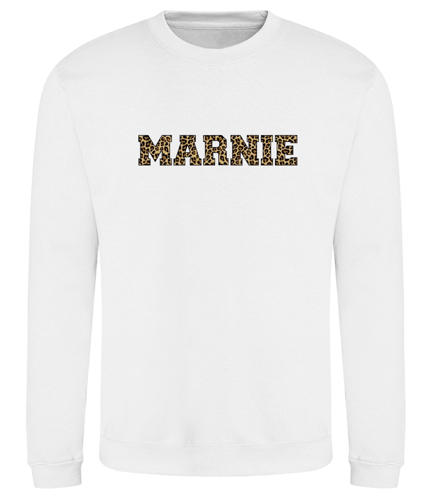 Leopard Print Letter Jumper – Wear Your Name in Style