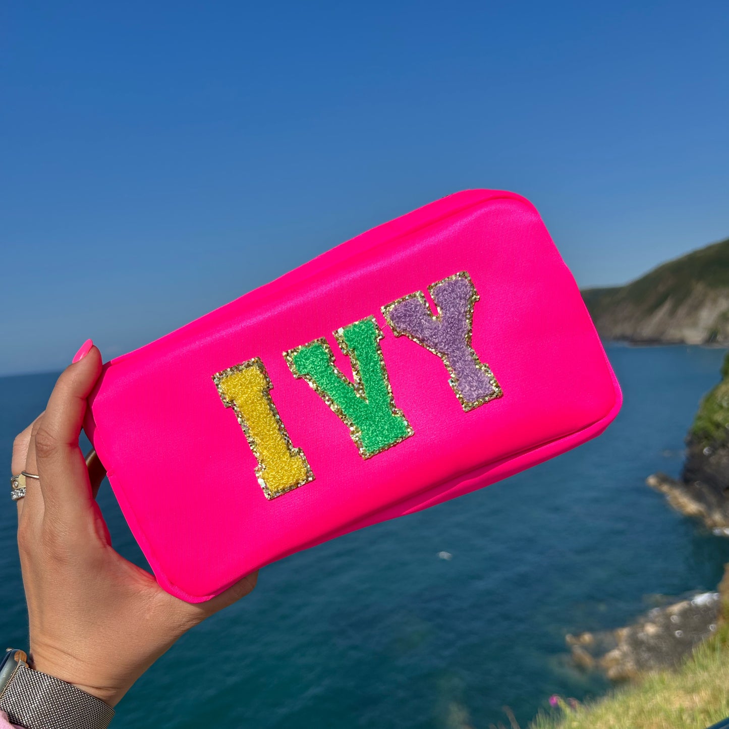 Small Travel Pouch - Personalised Nylon