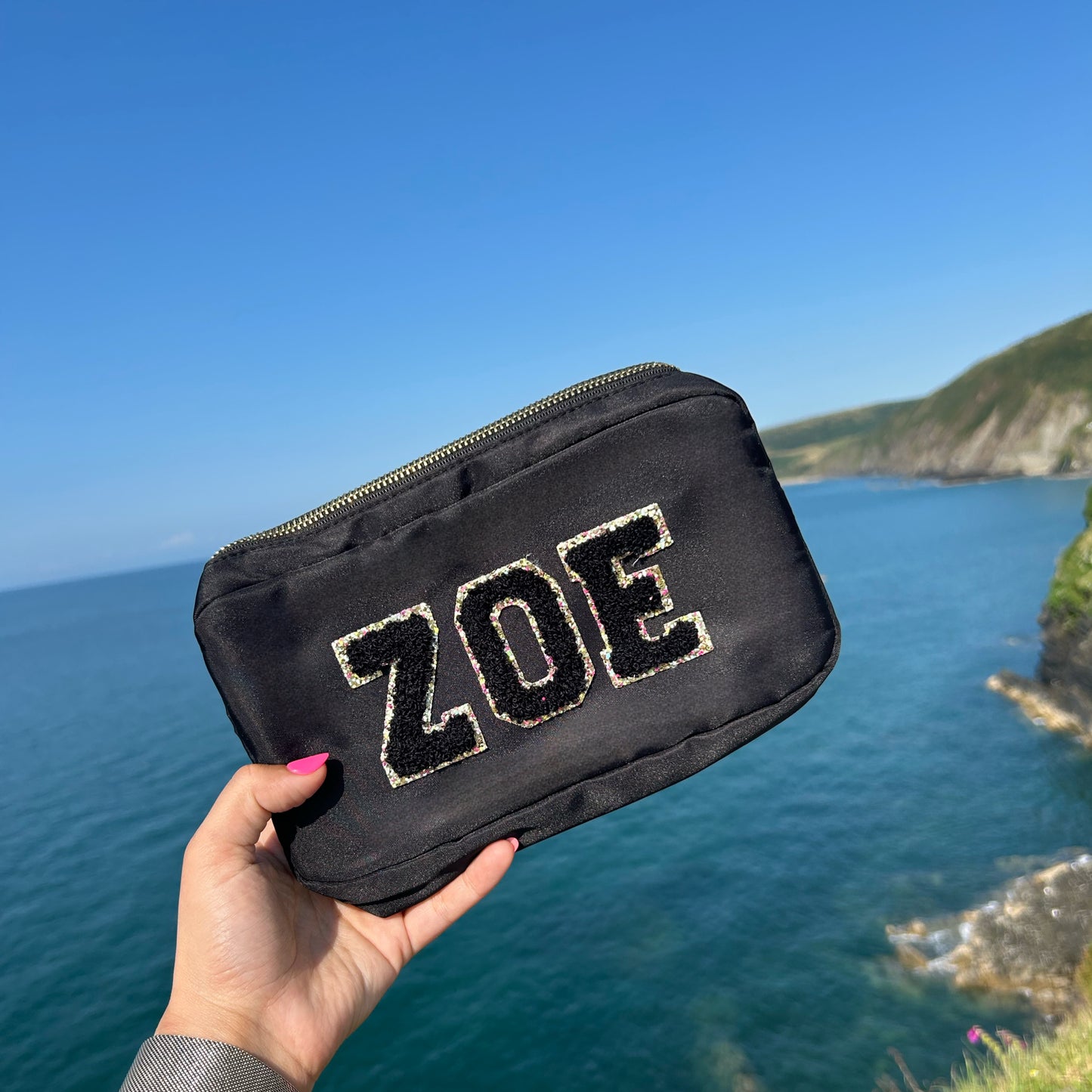 Small Travel Pouch - Personalised Nylon