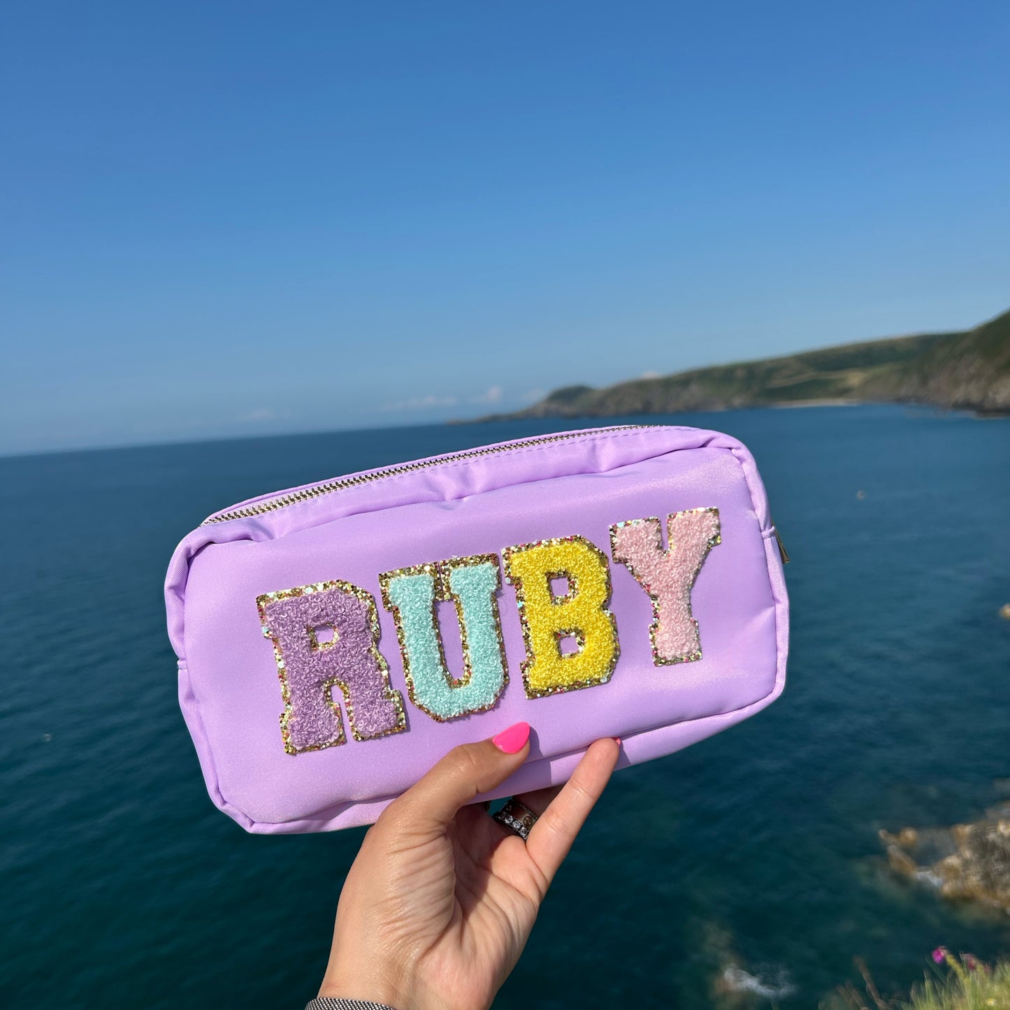 Small Travel Pouch - Personalised Nylon