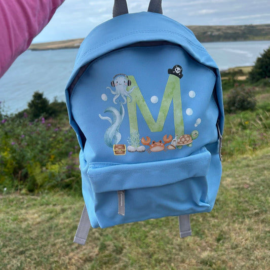 Personalised Kids Backpack – Under the Sea Design
