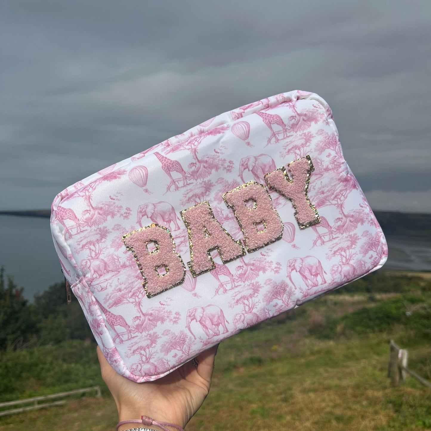 Personalised Safari Print Pouch