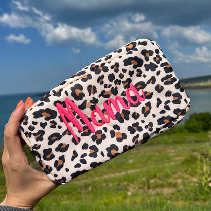 Small Personalised Embroidered Pouch – Custom Name Travel Bag