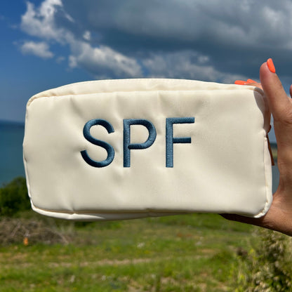 Small Personalised Embroidered Pouch – Custom Name Travel Bag