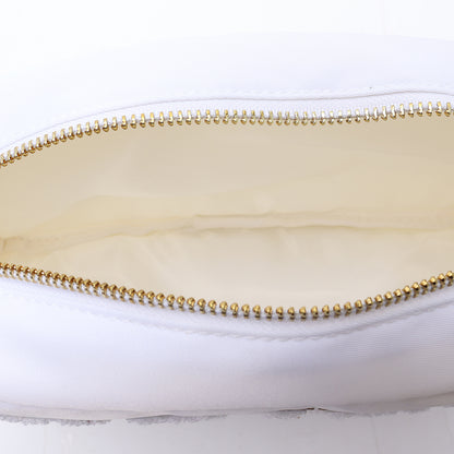 White Large Pouch - BRIDE