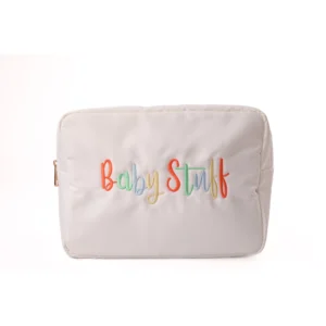 Baby Stuff Large Embroidered Pouch