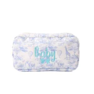 Safari Baby Embroidered Pouch- Small