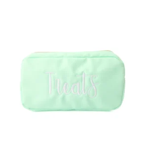 Small Personalised Pouch – Embroidery – Mint