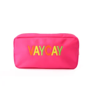 Small Personalised Pouch – Embroidery – Neon Pink