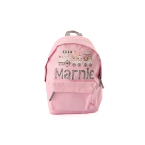 Personalised Kids Backpack – Animal Train Theme