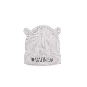 Personalised Organic Baby Bear Beanie