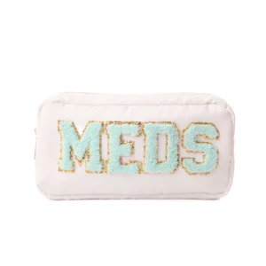 Small Personalised Pouch – Patches – Cream