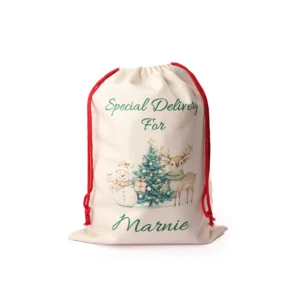 Large Linen Santa Sack