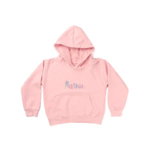 Kids Embroidered Name Hoodie