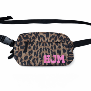 Leopard Print Personalised Cross Body Bag