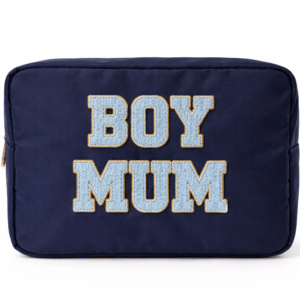 Large Personalised Pouch - Patches Boy Mum