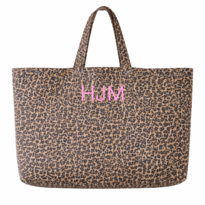 XL Leopard Personalised Tote