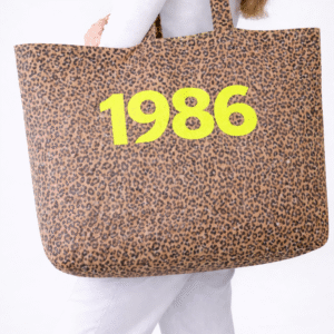 XL Personalised Leopard Year Tote Bag